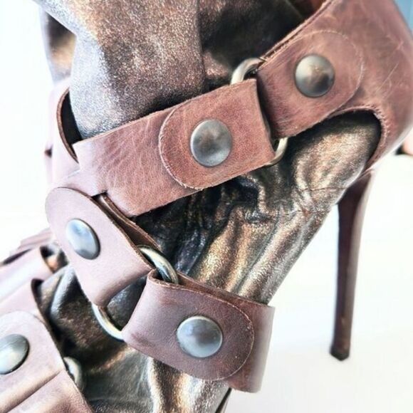 Vera Wang Lavender Greta Rocker Open Toe Platform Stiletto Bootie, US 6 … - Picture 6 of 7